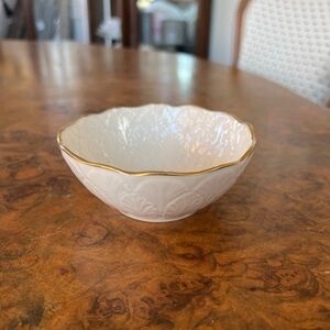 Lenox Cream and Gold Accent Bowl